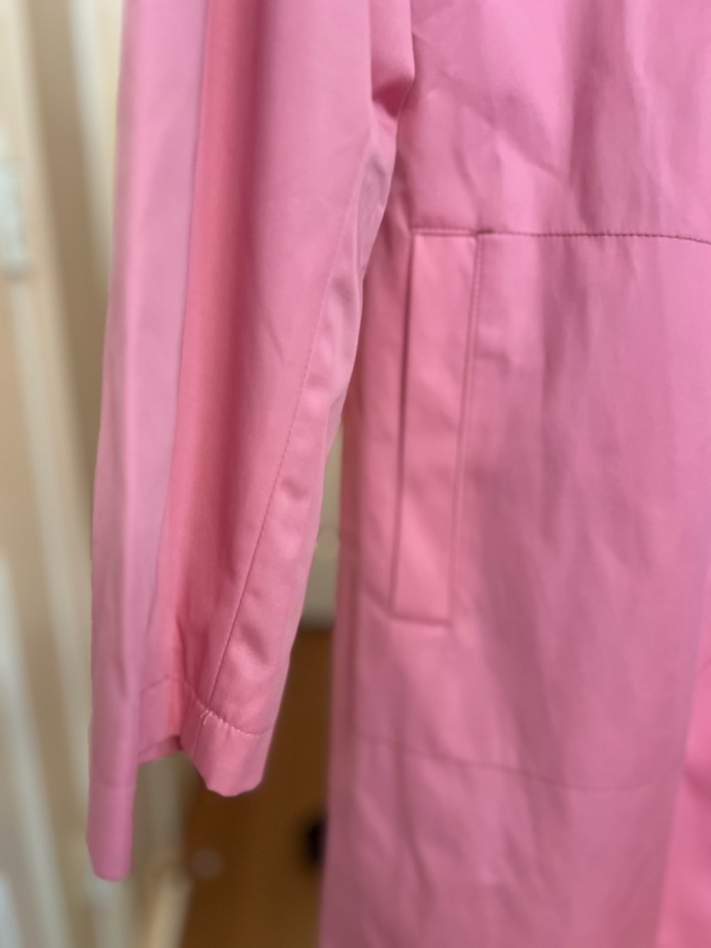 Talbots Pink Trench Coat with Patterned Lining - Picture 4 of 11